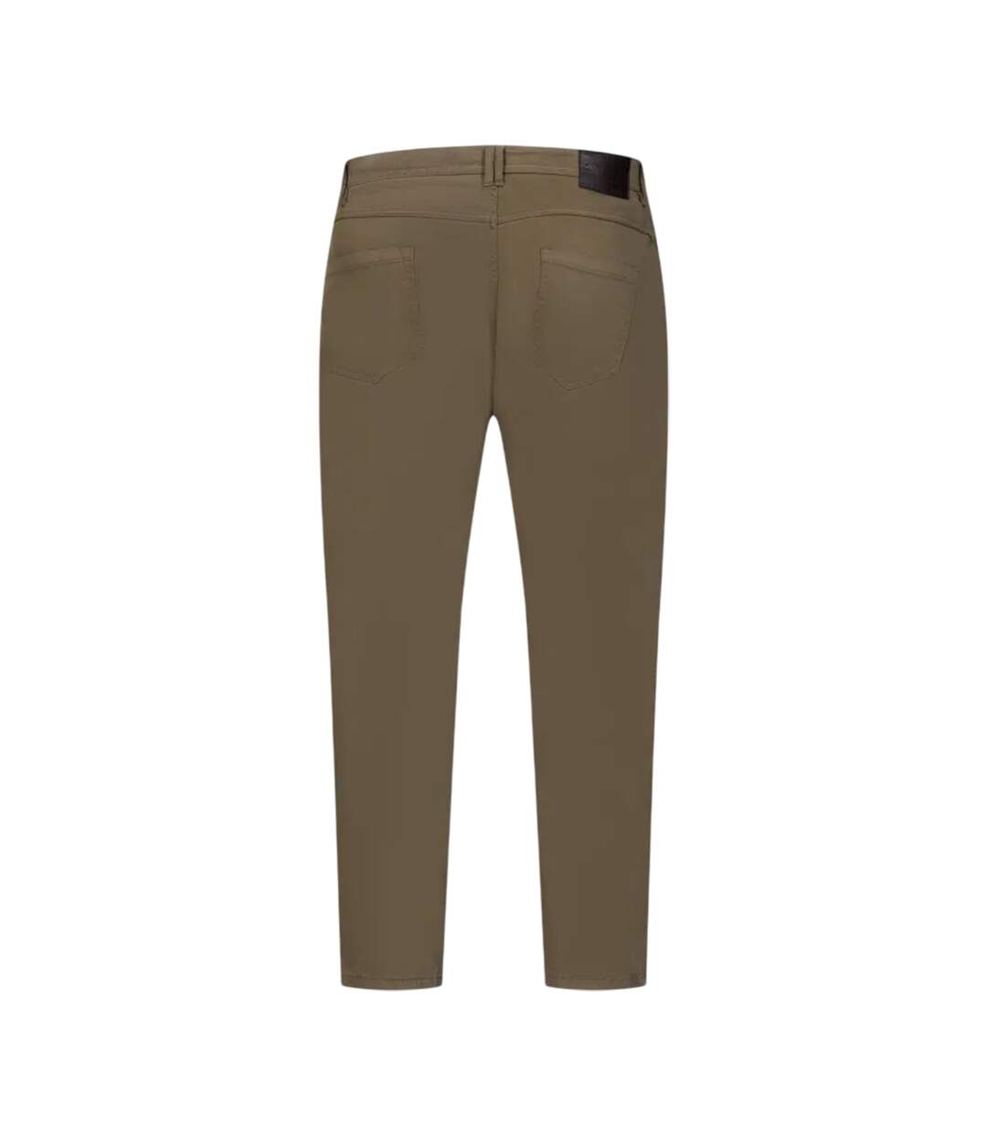 D555 Chino Extensible Et Effilé Motif/style Uni Kelvin Homme Marron Kaki Duke-3
