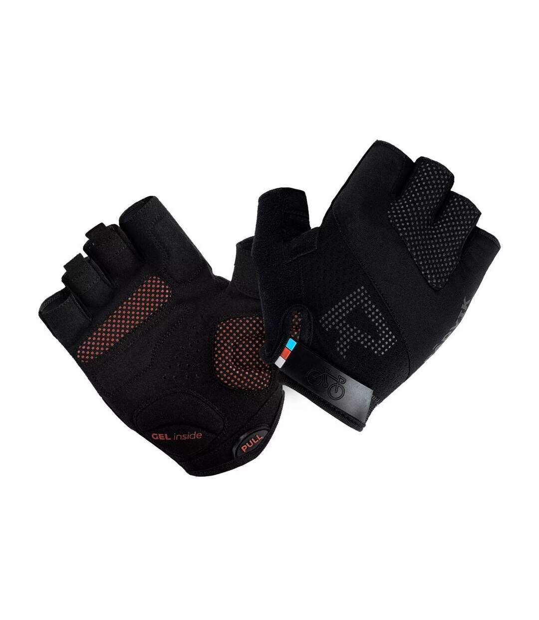 Mitaines Motif/style Logo Blast Homme Noir Orange Radvik-3