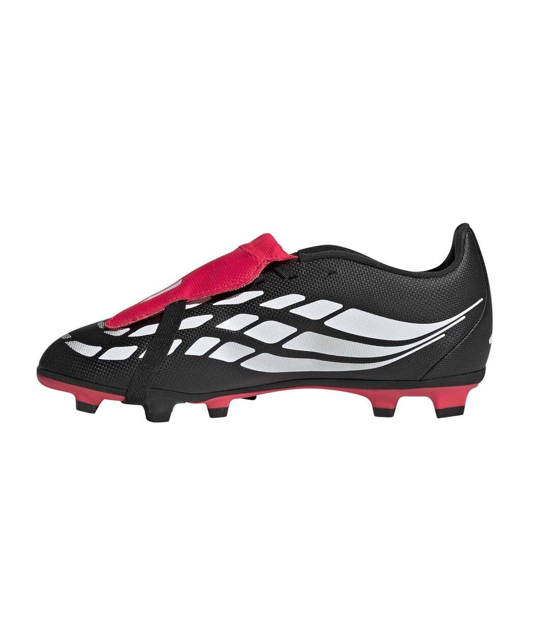 Chaussures De Foot Pour Terrain Ferme Motif/style Se Rabat Sur L´avant Predator Club Femme Noir Rouge Adidas-3