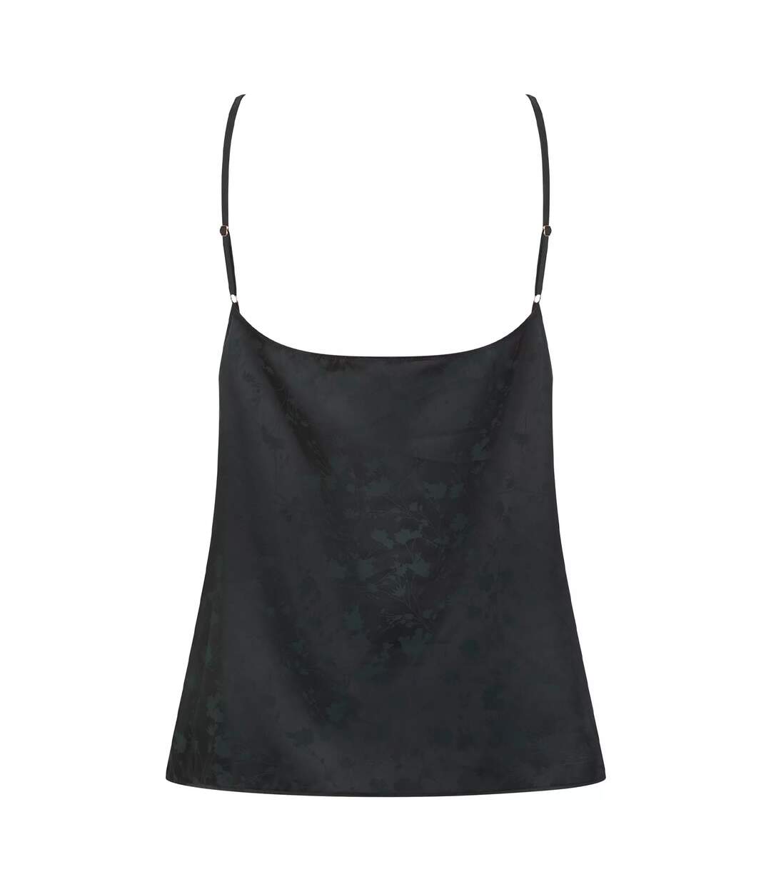 Womens/ladies Leah Jacquard V Neck Sleeveless Pyjama Top Black Ted Baker-2