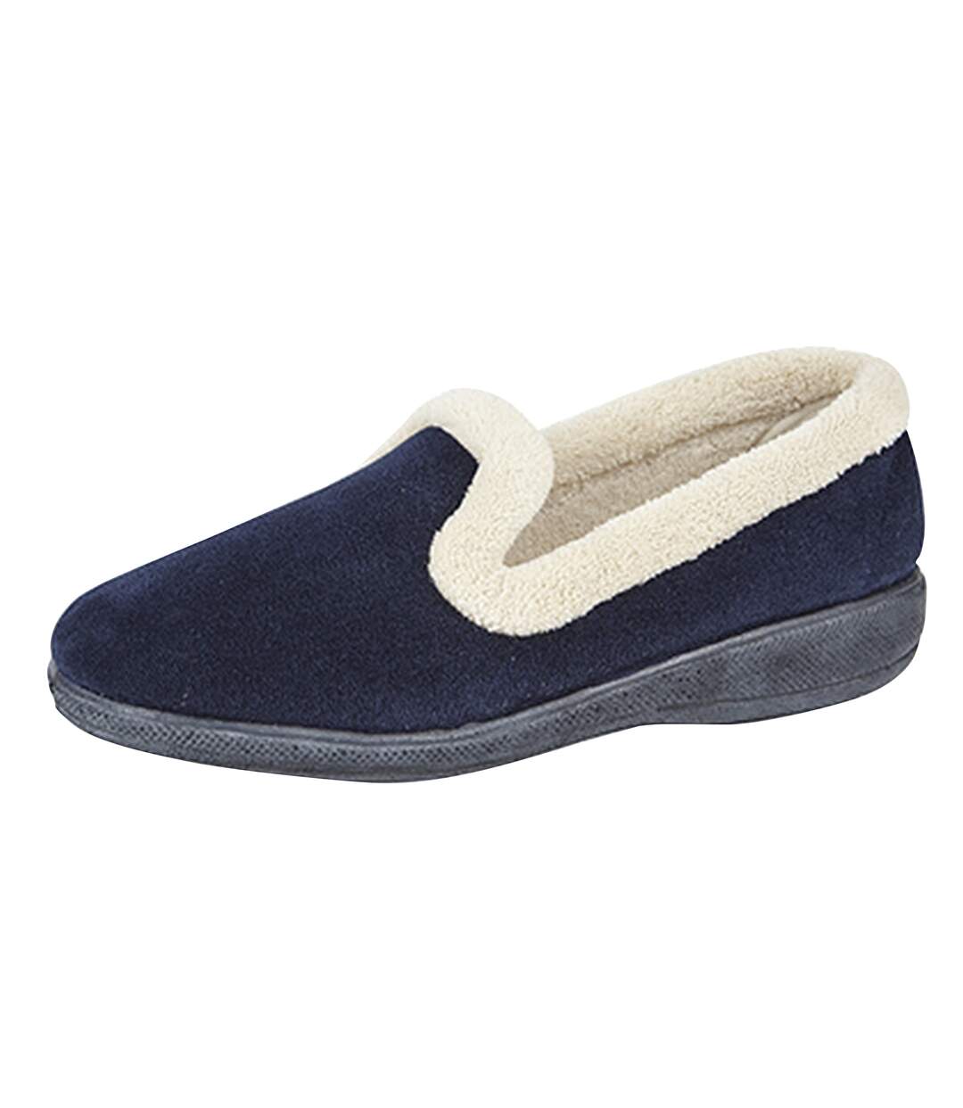 Sophia Chaussons À Mémoire De Forme Femme Bleu Marine Sleepers-2