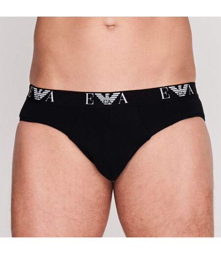 Lot De 3  Slips Homme Noir Blanc Bleu Marine Emporio Armani
