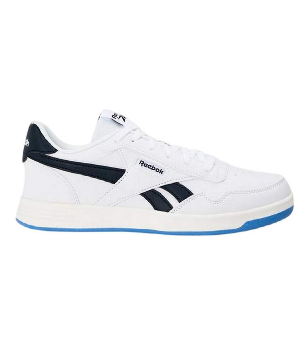 Unisex Adult Court Advance Leather Flat Trainers White Navy Reebok-1