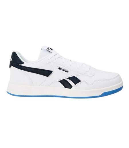 Unisex Adult Court Advance Leather Flat Trainers White Navy Reebok