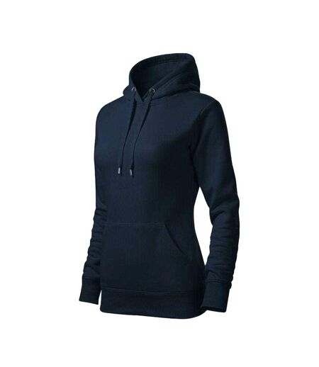 Sweat À Capuche Cape Free Femme Bleu Marine Foncé Malfini