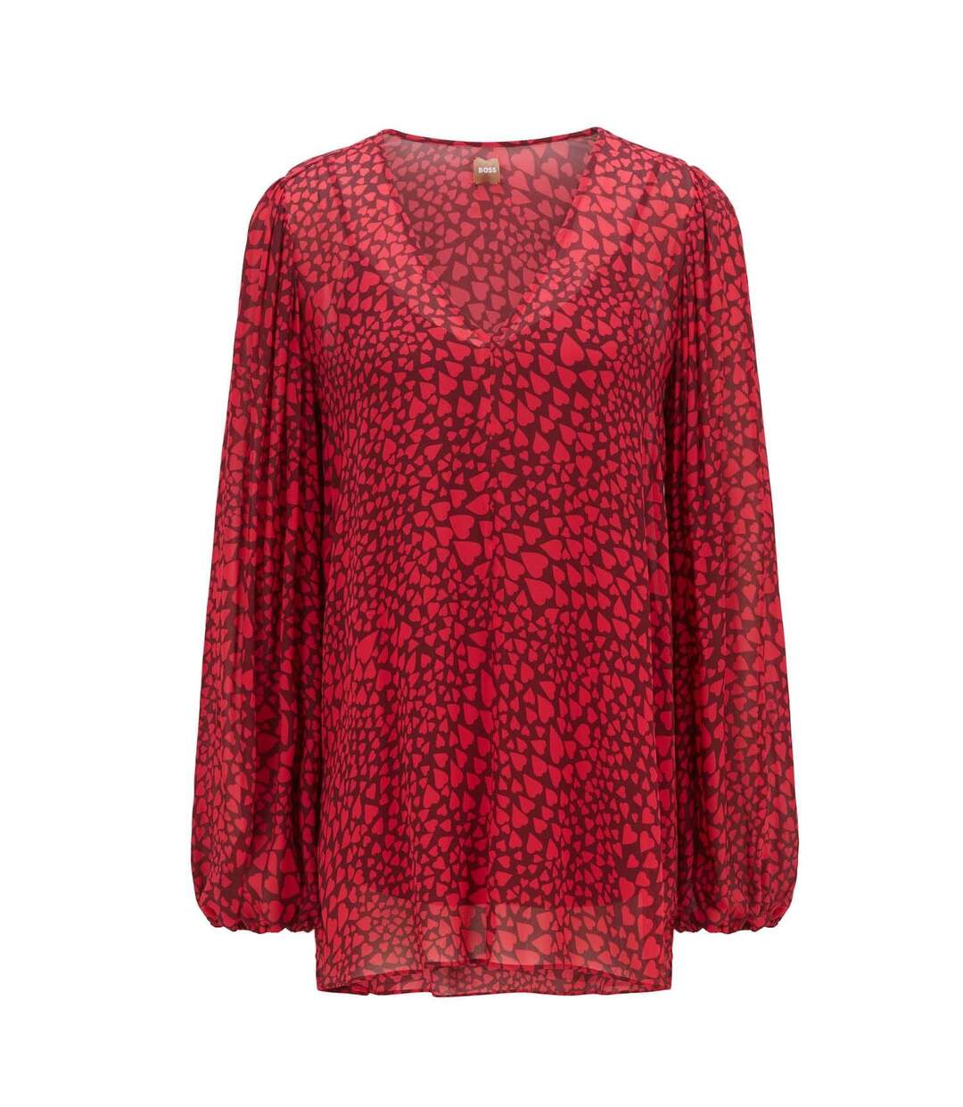 Womens/ladies C_ivaleno Top Red Black Boss-2
