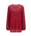 Womens/ladies C_ivaleno Top Red Black Boss-2