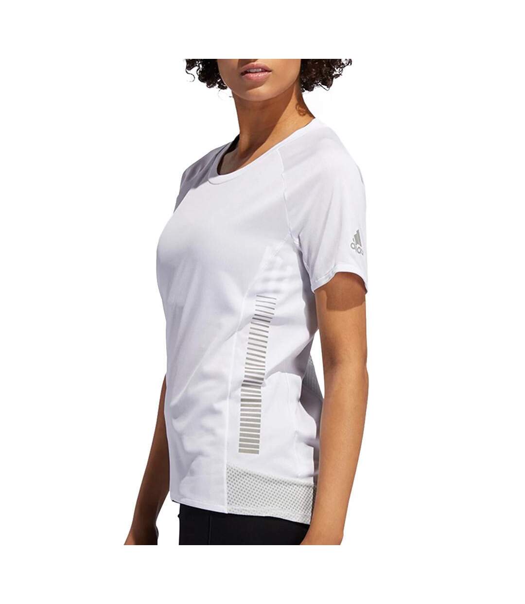 T-Shirt blanc femme Adidas 25/7 Rise Up N Run Parley - XXS-1