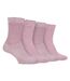 Ladies 4 Pack Wool Boot Socks | Casual Cable Knit Socks for Winter-3