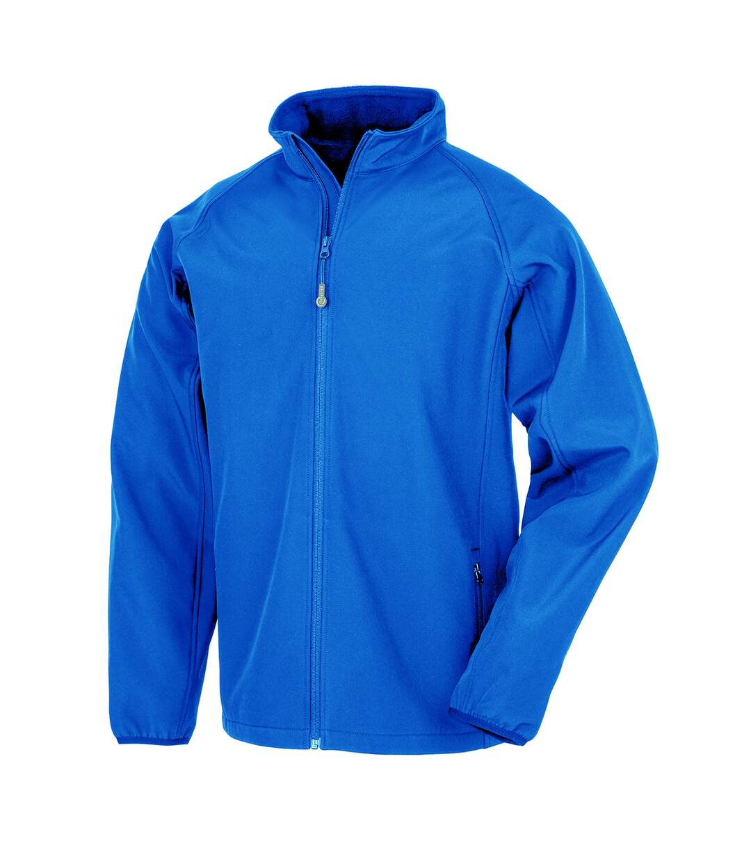 Mens softshell printable jacket royal blue Result Genuine Recycled-1