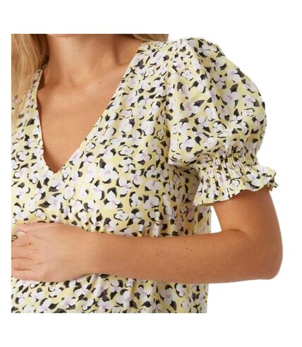 Blouse Jaune/Blanc Femme Vero Moda Marternity Molea - M