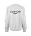 Mens Crew Neck Regular Sweatshirt Heather Grey Calvin Klein-2