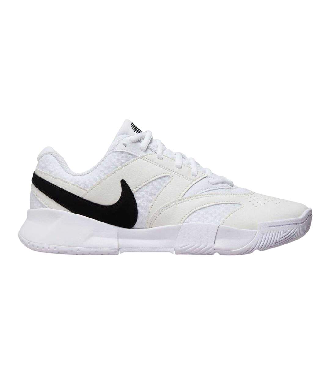 Womens/ladies Court Lite 4 Tennis Shoes White Black Nike-1