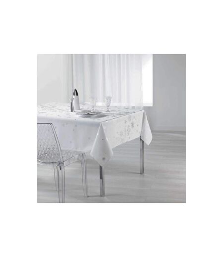 Nappe Ronde Imprimée Constellation 150x300cm Blanc