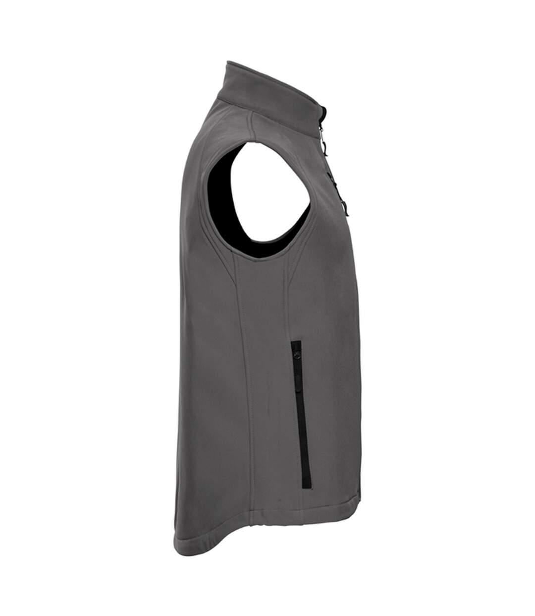 Veste Sans Manches Homme Gris Uni Russell-3