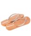 Womens/ladies exuberance chrome flip flops tan Ipanema-3