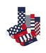 4 Pack Mens & Ladies Design Classic Socks Gift Set-1