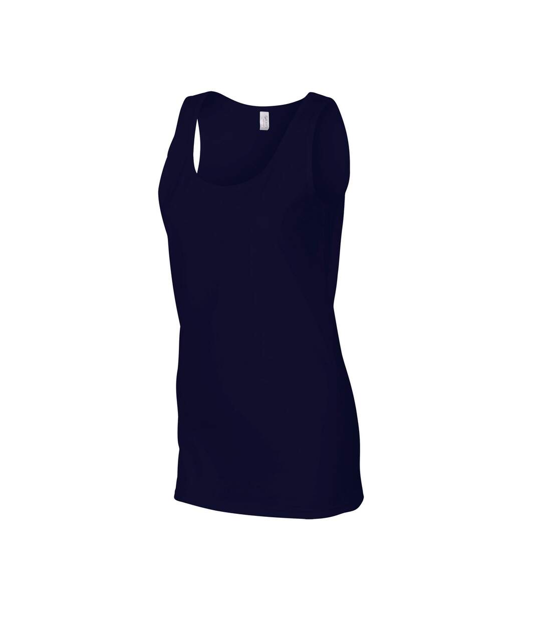 Womens/ladies softstyle tank top navy Gildan