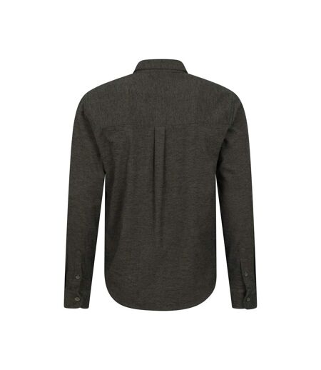 Mens Trace Flannel Long-sleeved Shirt Green Mountain Warehouse