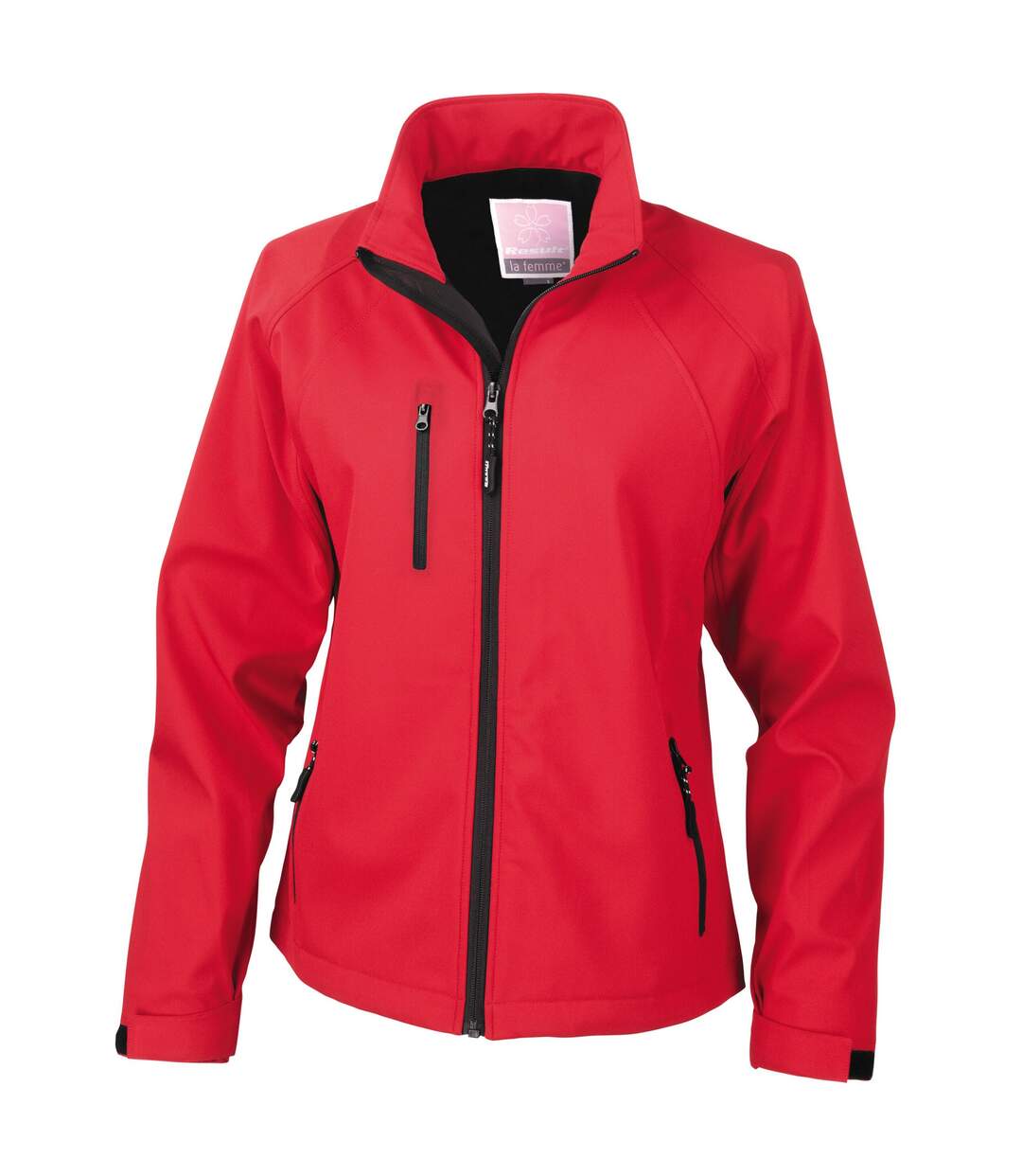 Womens/ladies soft shell jacket red Result