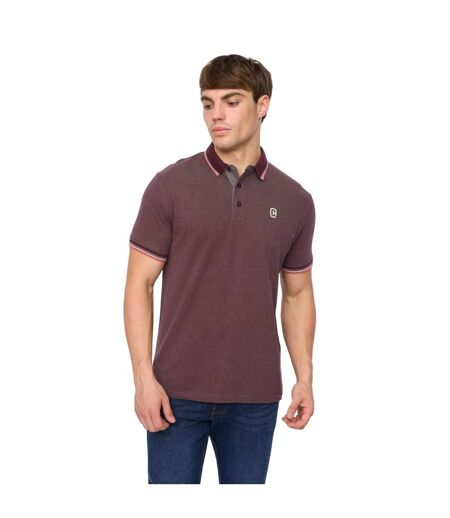 Polo Mettormoore Homme Pourpre Crosshatch