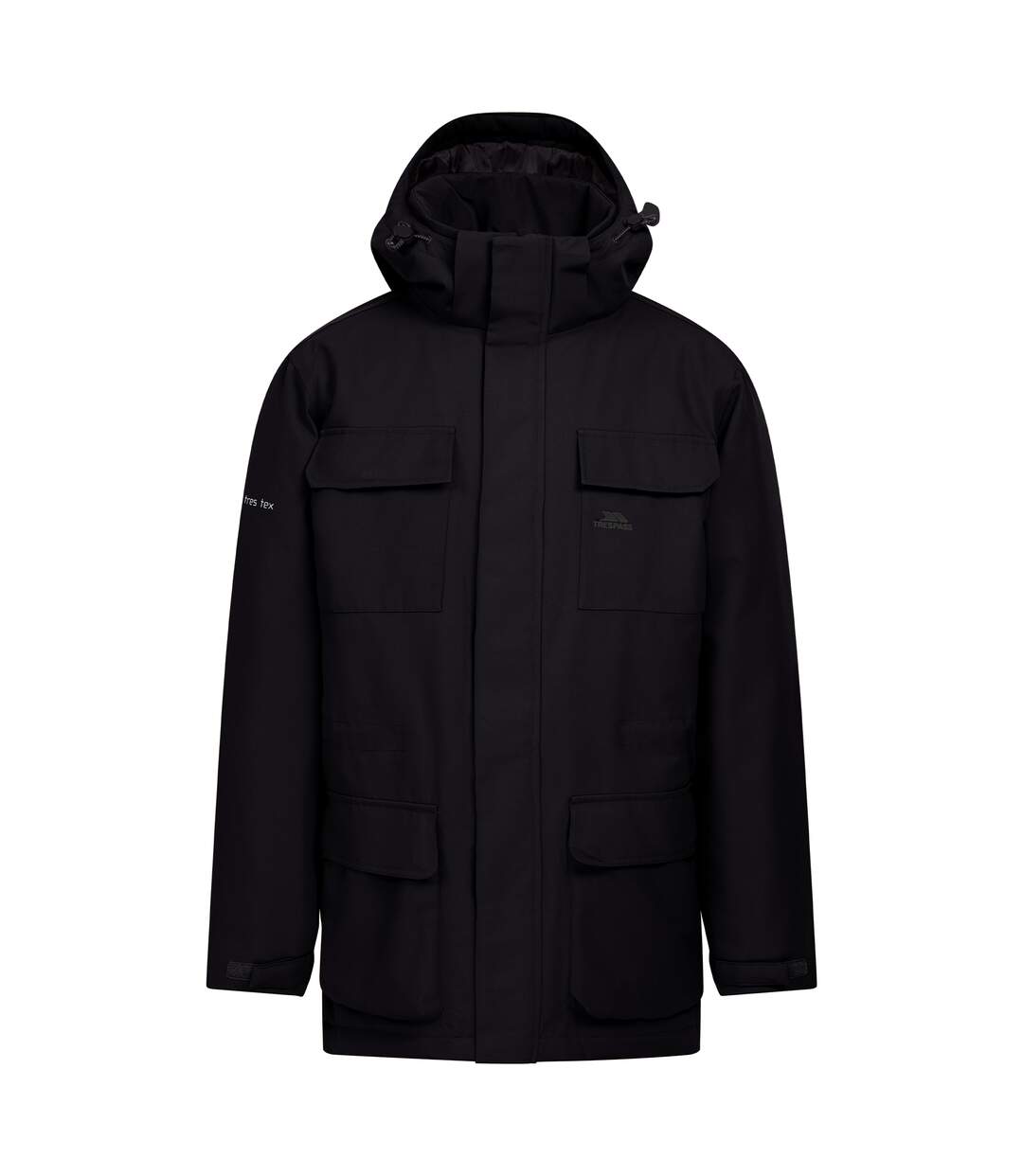 Mens Skerry Waterproof Jacket Black Trespass-1