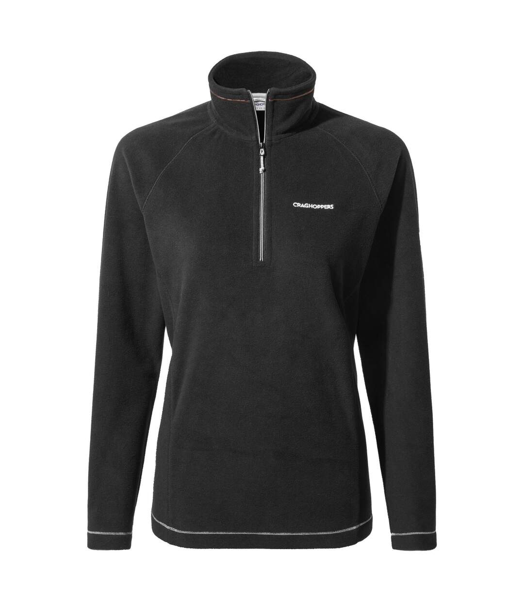Womens/ladies Miska Vi Half Zip Fleece Black Craghoppers-2