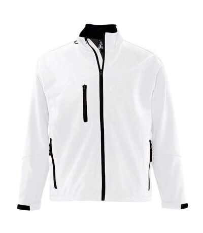 SOLS Mens Relax Soft Shell Jacket (Breathable, Windproof And Water Resistant) (White) - UTPC347