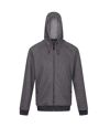 Regatta Mens Leontel Marl Hooded Fleece Jacket (Seal Grey) - UTRG6006