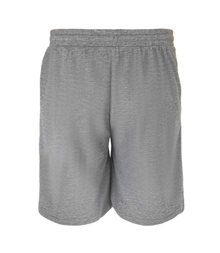 Mens Cotton Blend Shorts Light Grey Fabric
