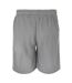 Mens Cotton Blend Shorts Light Grey Fabric-2