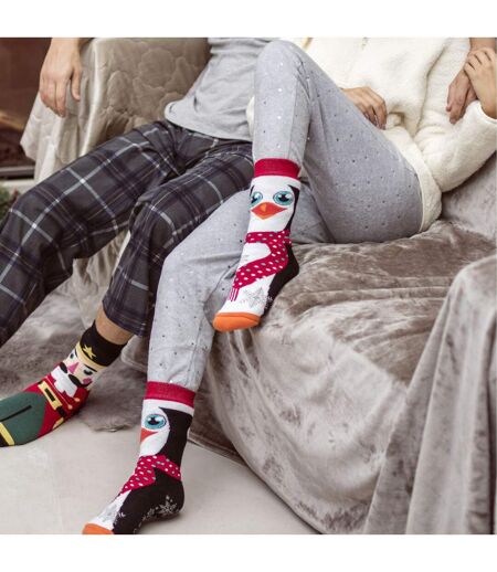 Chaussettes de Noël Antidérapantes Hiver Thermique