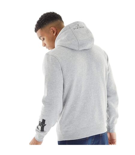 Mens henycore cotton hoodie grey marl Henleys