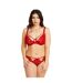 Soutien-gorge à armatures grand maintien rouge Miracle