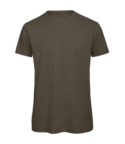 Mens tee khaki green B&C