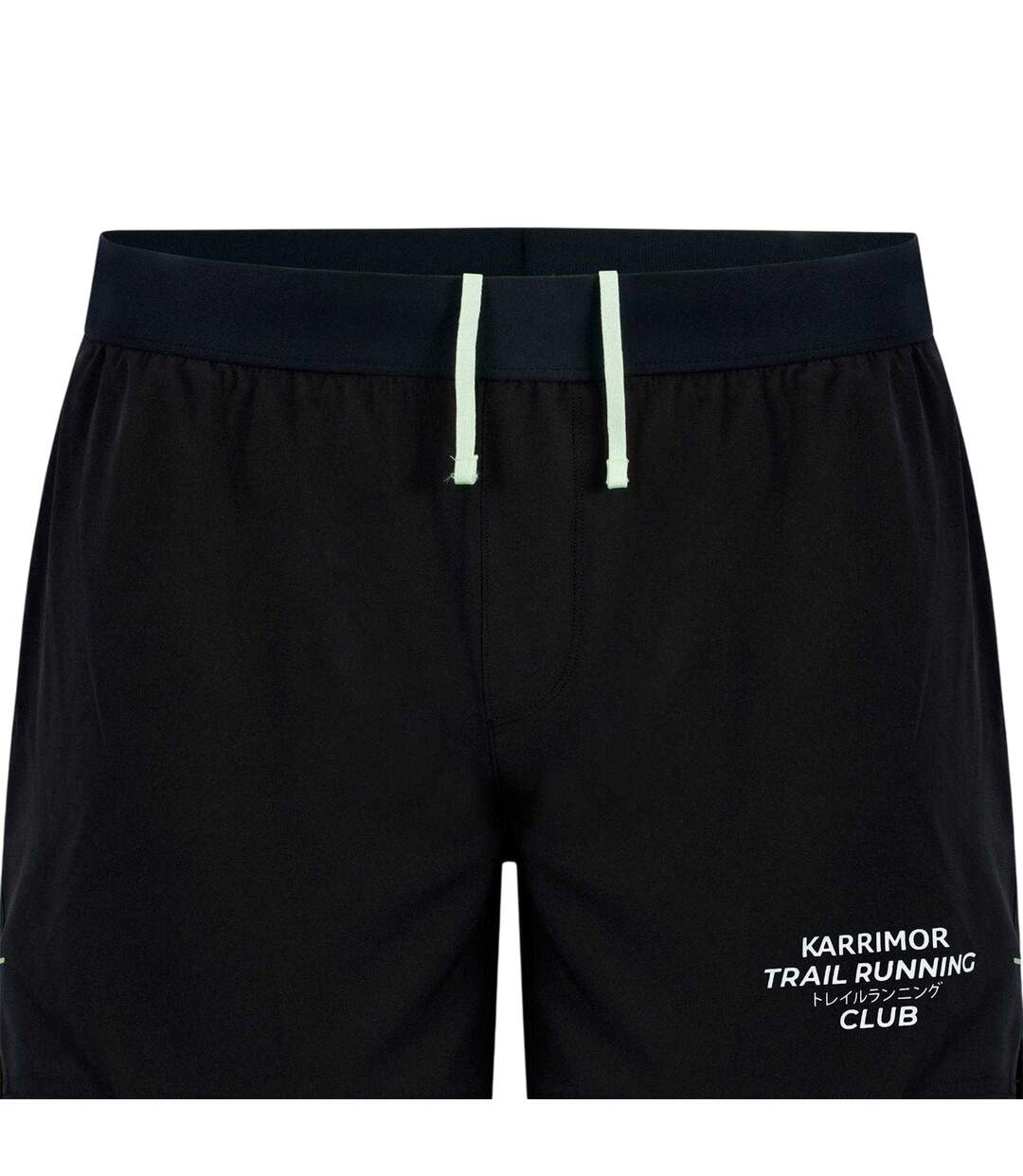 Mens Performance 2 In 1 Running Shorts Black Karrimor-4