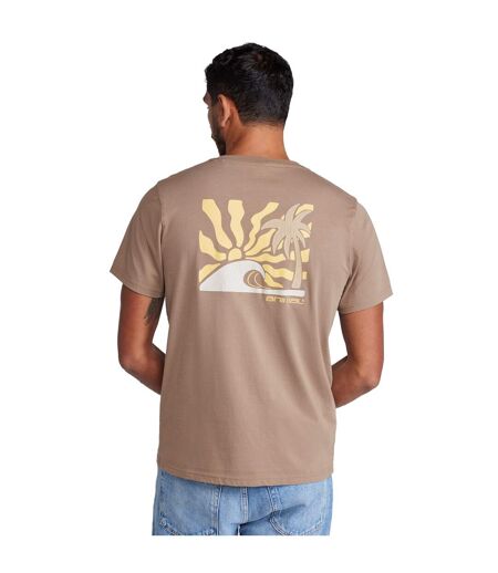 Mens jacob sun t-shirt tan Animal