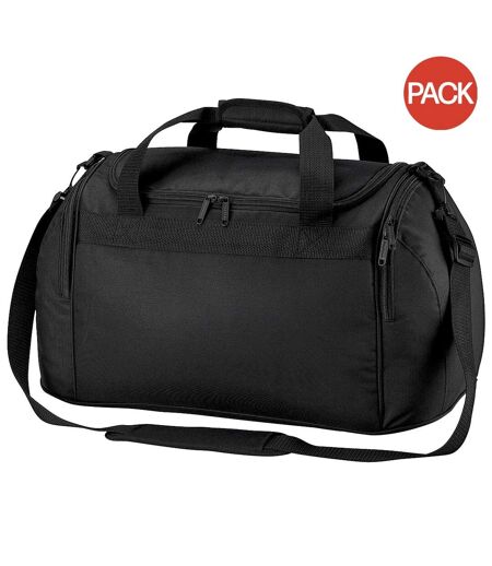 Lot de 2  Freestyle sac de voyage 26 litres taille unique noir Bagbase