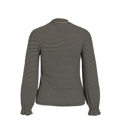 Pull marron/noir femme vila visabia - xl
