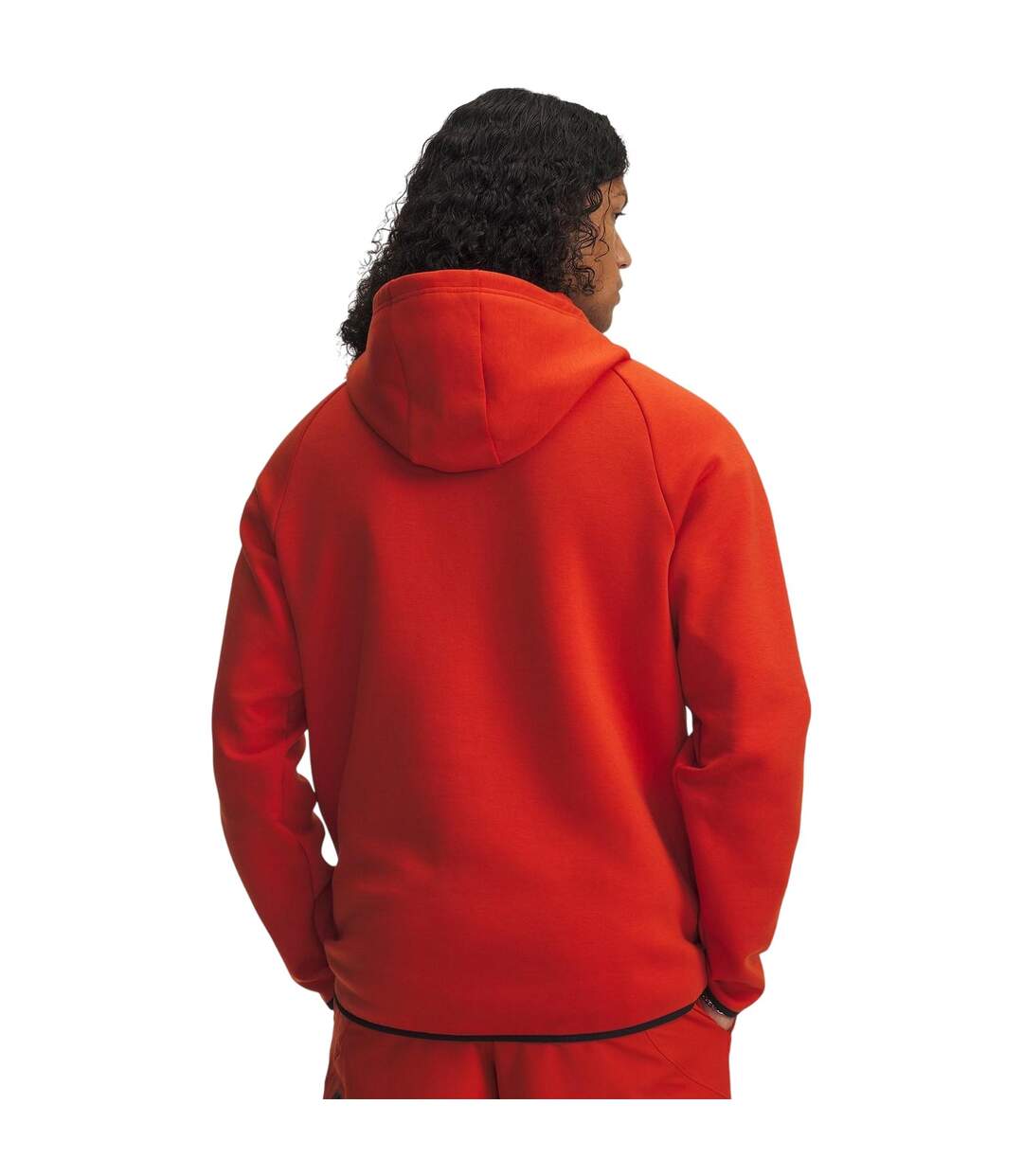 Mens Unstoppable Sweat Jacket Orange Under Armour-4