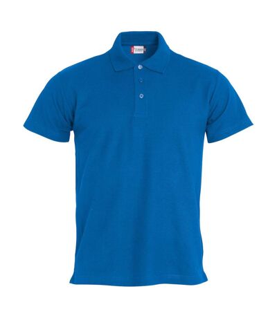 Mens basic polo shirt royal blue Clique