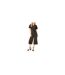 Combinaison Manches Style Ange Motif/style Court Femme Noir Mela London-1