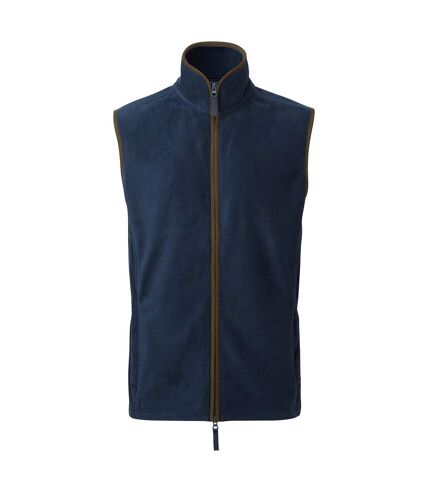 Veste sans manches artisan homme bleu marine / marron Premier