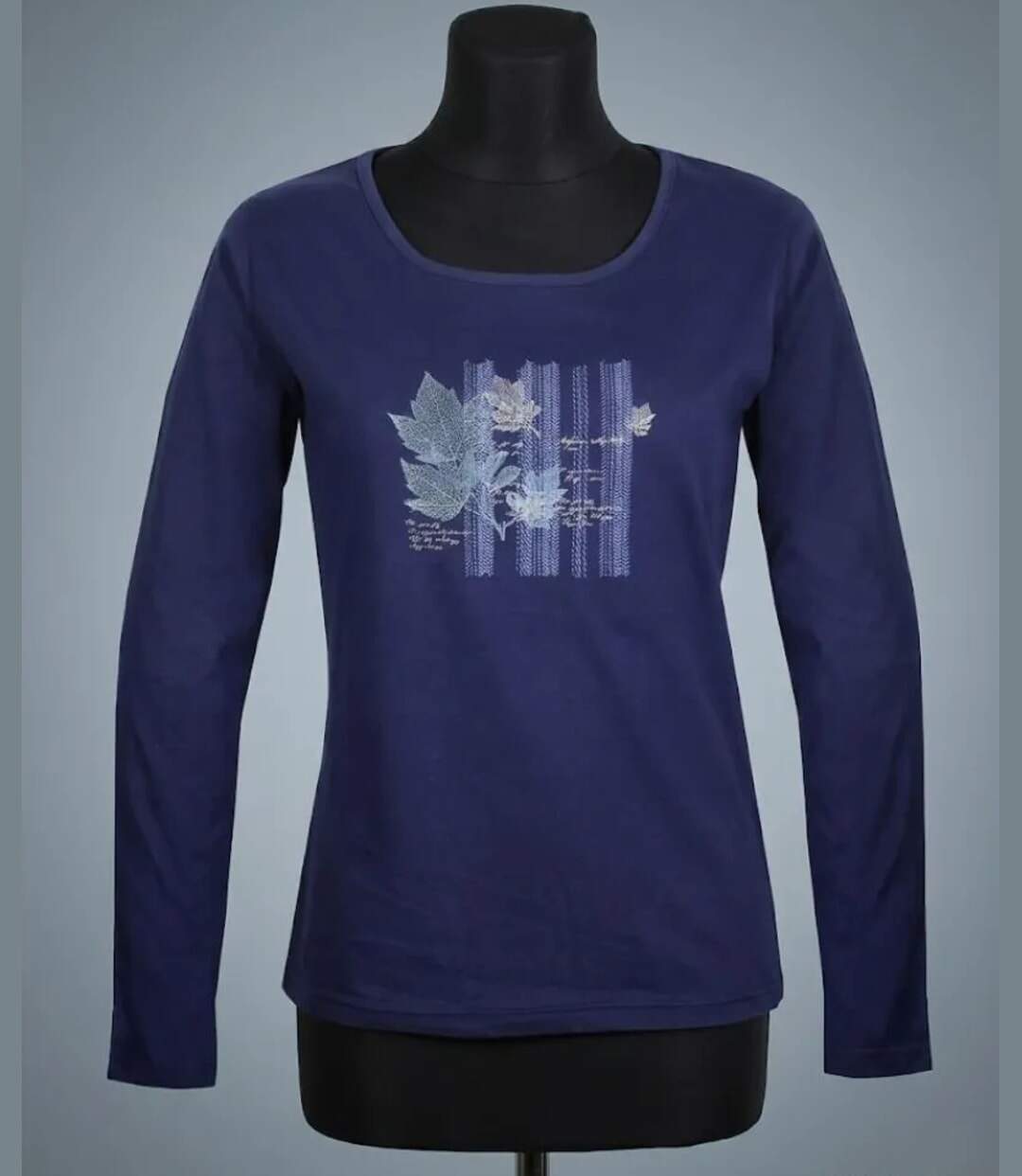 Tee-shirt MAYFLOWER NAVY2 marine à sérigraphie : le confort créatif-3