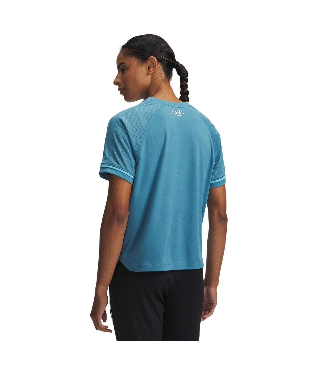 T-shirt Motif/style Logo Femme Bleu Blanc Under Armour-2