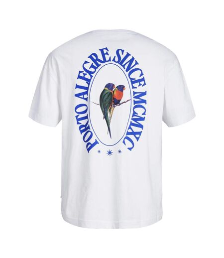 T-shirt blanc homme jack & jones 12276717 - l