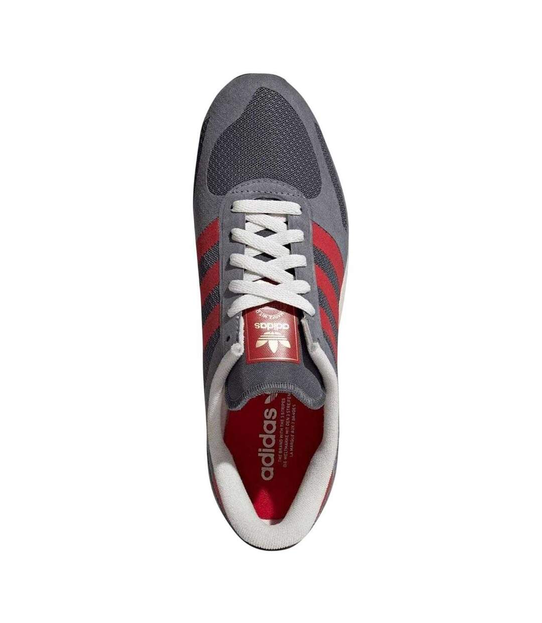 Womens/ladies Originals L.a Leather Trainers Grey Adidas-4