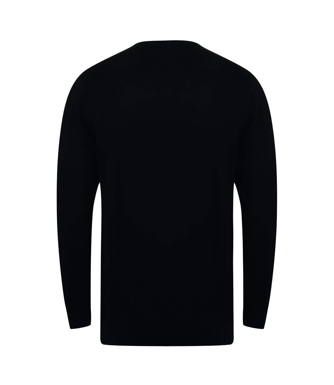 Henbury Mens Crew Neck 12 Gauge Fine Knit Jumper / Sweatshirt (Black) - UTRW664