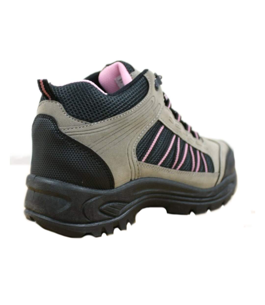 Dek Womens/Ladies Grassmere Lace-Up Ankle Trek & Trail Boots (Grey/Pink) - UTDF208