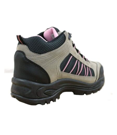 Grassmere Chaussures Montantes De Randonnée Femme Gris Rose Dek